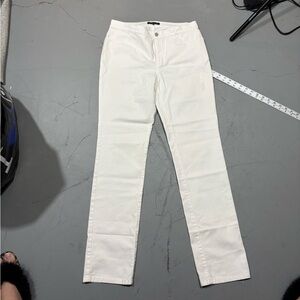 Lafayette 148 New York Women's Straight Leg Jeans - Cream